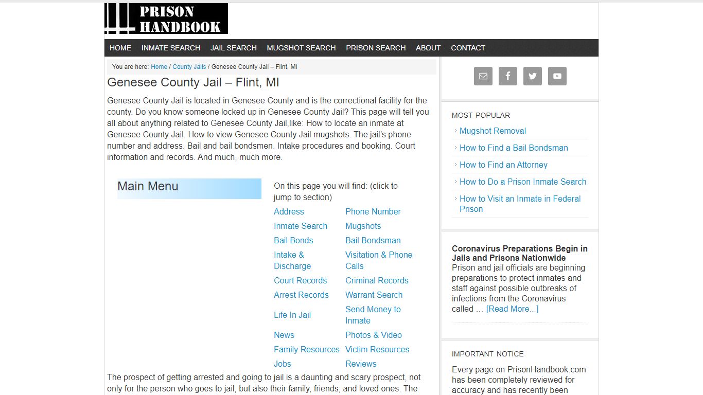 Genesee County Jail – Flint, MI